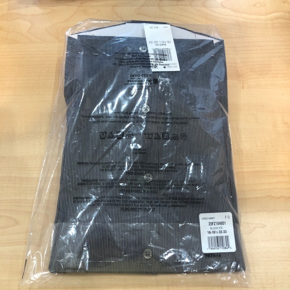 Black Ice Van Heusen Dress Shirt Sz L - Picture 5 of 5